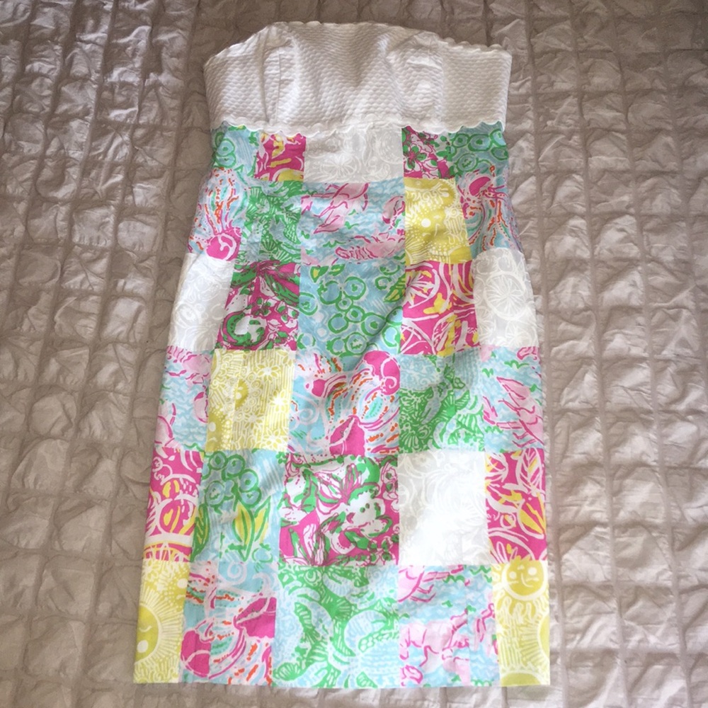 Lilly Pulitzer State Patch Patchwork Franco Dress - image 1